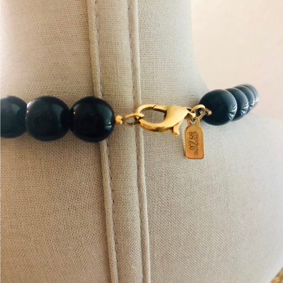 Beautiful 1928 Black Glass necklace - Picture 9 of 11